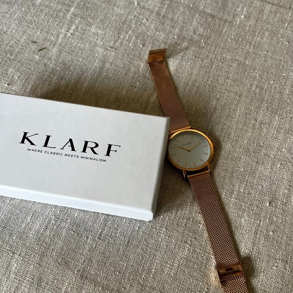 Klarf Minimalist Rose Gold Watch - Picture 1 of 8
